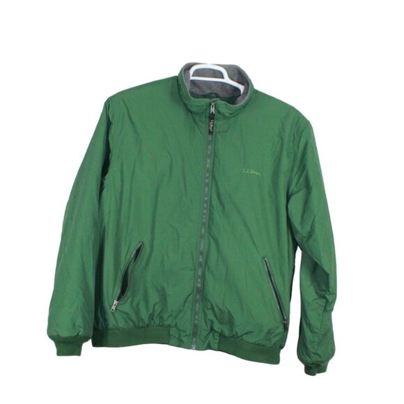Vintage LL Bean Warm-up Jacket, Women's Size L, Padded Mountain Jacket, Shell Jacket, 80s-90s Nylon navy blue type Vintage Second Hand